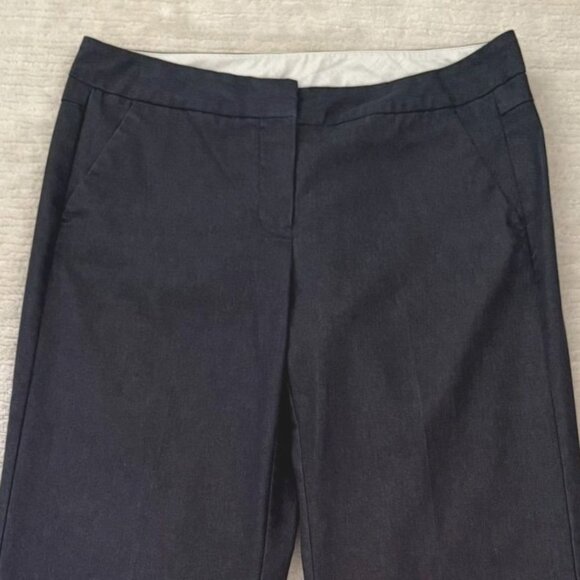 Worthington Womens Straight Fit Dress Pants Size 4 Flared Legs Dark Gray to Blue - Picture 2 of 10